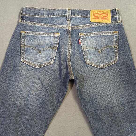 Levi's Jeans Men's 30x30 Blue 527 Slim Fit Boot Cut Denim - Picture 4 of 11